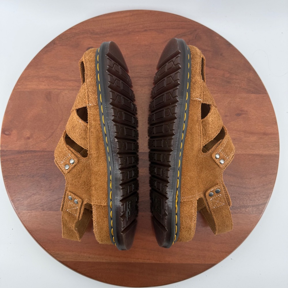 Dr. Martens Archive Fisherman Sandal Natural Tan Plush Suede Mens 8/Womens 9 - Picture 11 of 12